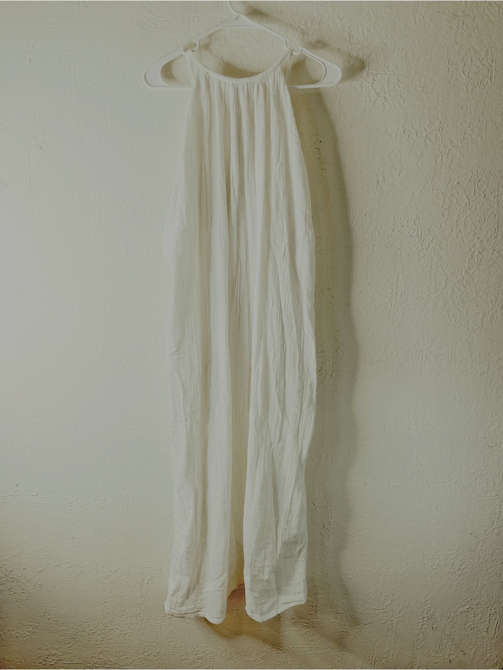 Mara Hoffman Crinkled Cotton Gauze Midi Dress in White 100% Organic Cotton - Picture 9 of 14
